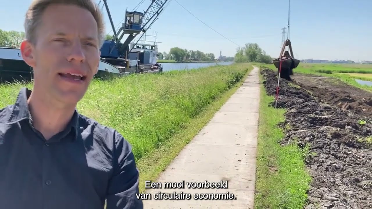 Hergebruik baggerslib - HHNK Vlog Bob
