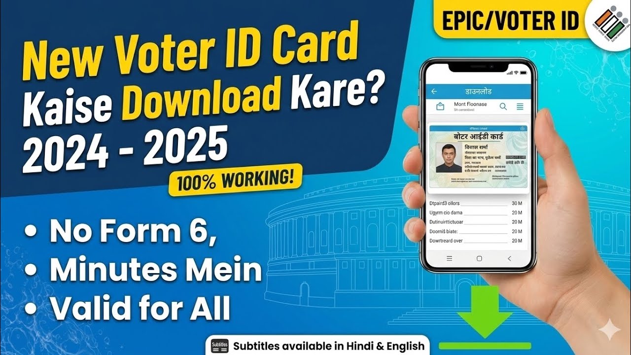 ​Voter ID Card Download Kaise Kare 2026 | वोटर आईडी कार्ड डाउनलोड करना सीखें सिर्फ 2 मिनट में