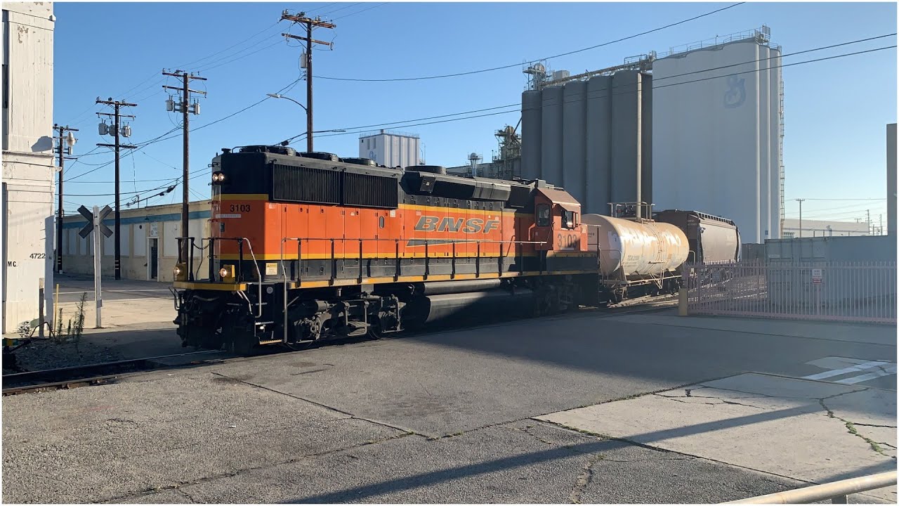 BNSF Y-VRN2271-10I switching at General Mills 7/10/20