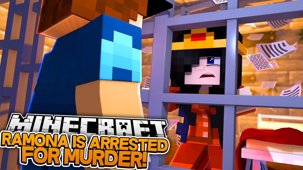 RAMONA IS ARRESTED FOR MURDER | w/Little Carly and Little Kelly (Minecraft Roleplay)