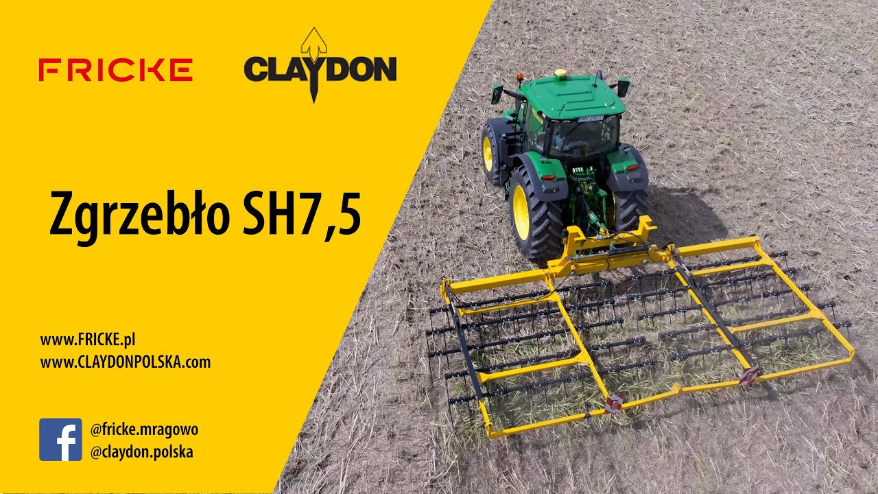 Zgrzebło SH7,5, brona - Claydon