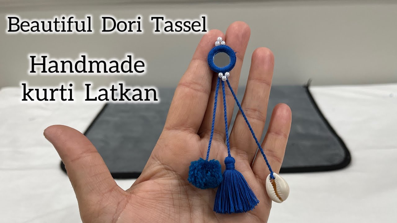 Very Pretty And  Easy To Follow This Dori Latkan Handmade Tassel | Latkan , Tassey , Dori , Button |