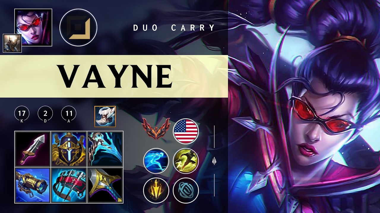 Vayne ADC vs Ezreal - NA Grandmaster Patch 26.05