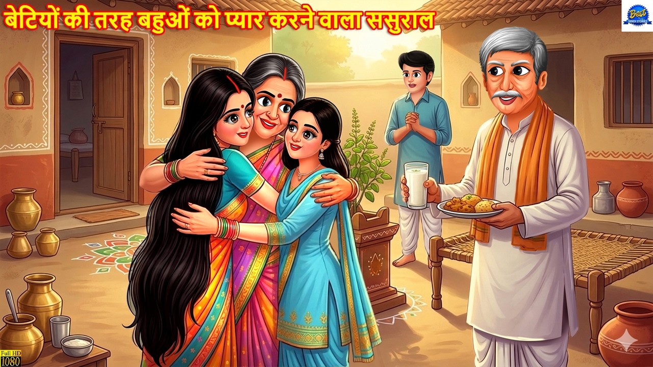 बेटियों की तरह बहुओं को प्यार करने वाला ससुराल | Hindi Kahani | Moral Stories | Cartoon |Hindi Story