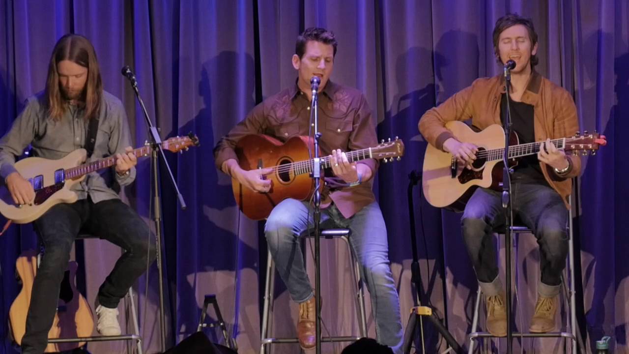 Adam Gardner of Guster performs 
