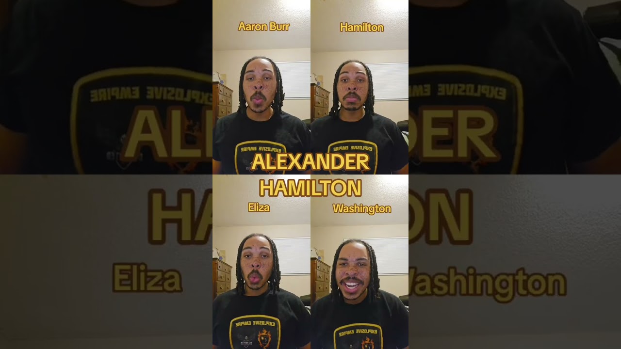 ALEXANDER HAMILTON + AARON BURR, SIR (Acapella Cover by Trey Townsel)