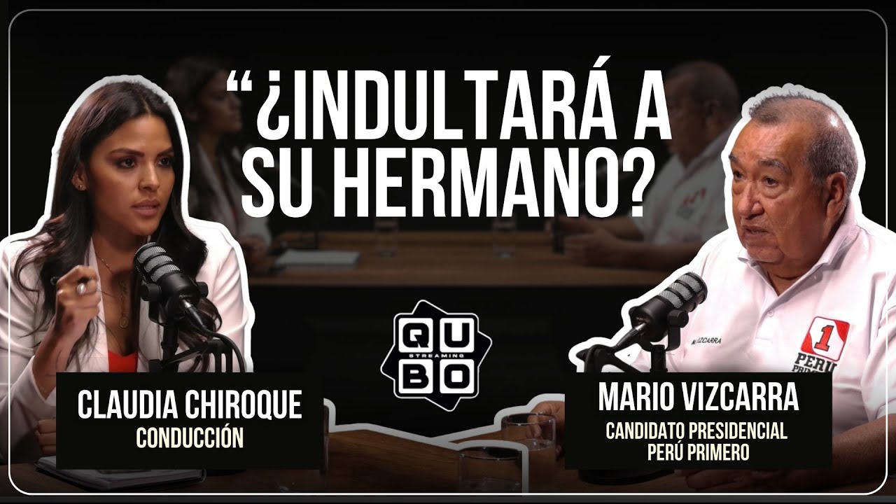 ⁠Mario Vizcarra responde: indulto a su hermano, seguridad y plan 2026 | QUBO con Claudia Chiroque