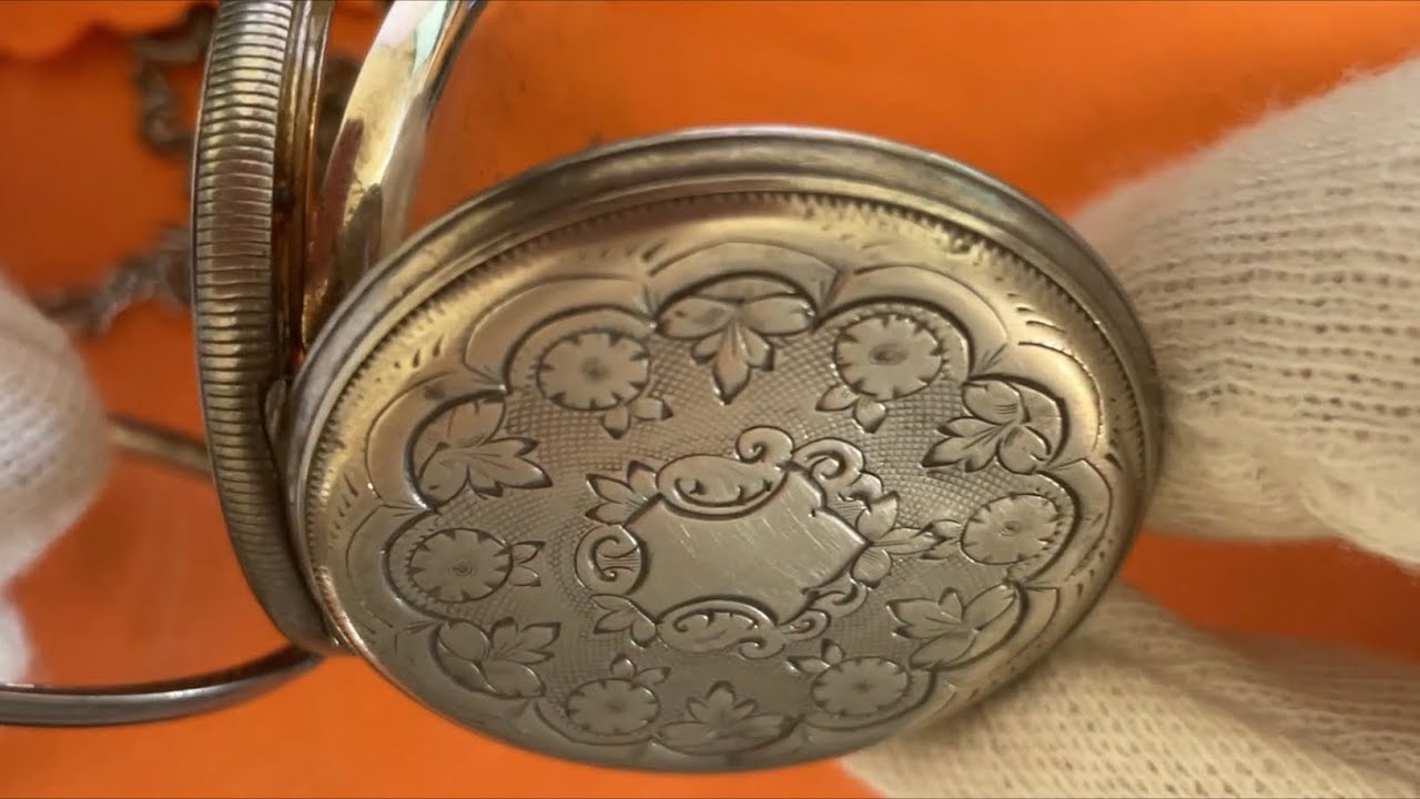 Come ho ripulito una cassa di un orologio da tasca del 1850. Clean old silver pocket watch