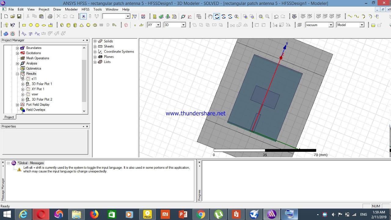 How to draw S11/RL/Return Loss Graph on HFSS Software #hfss