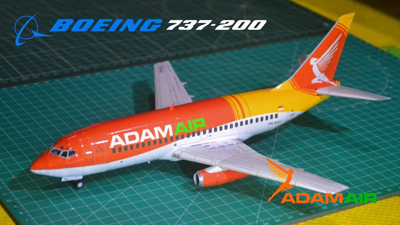 BOEING 737-200 (ORIGINAL) ADAM AIR | PAPERCRAFT