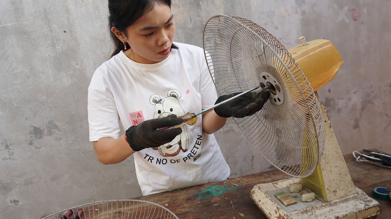 Restore an ancient fan from our grandparents' time DIY restoration fan part 2