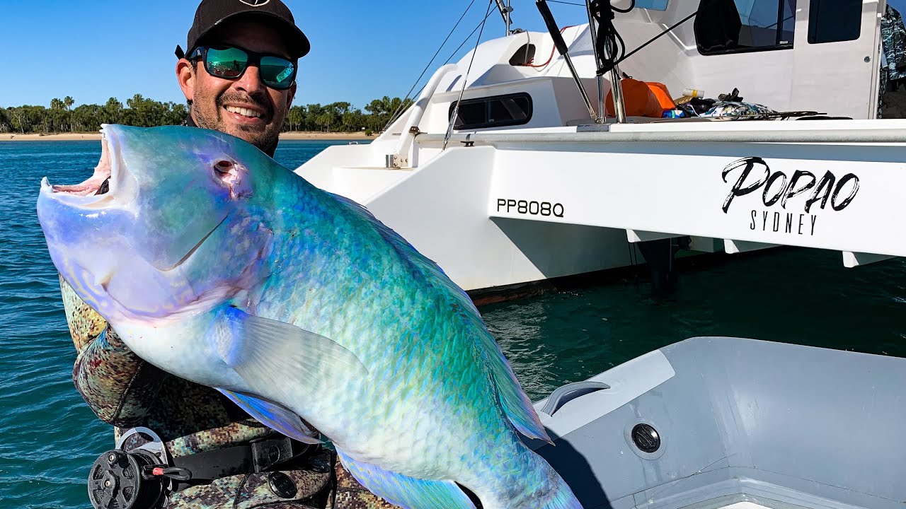 Spearfishing a BIG Black Spot Tusk Fish (Sailing Popao) S2 Ep.13