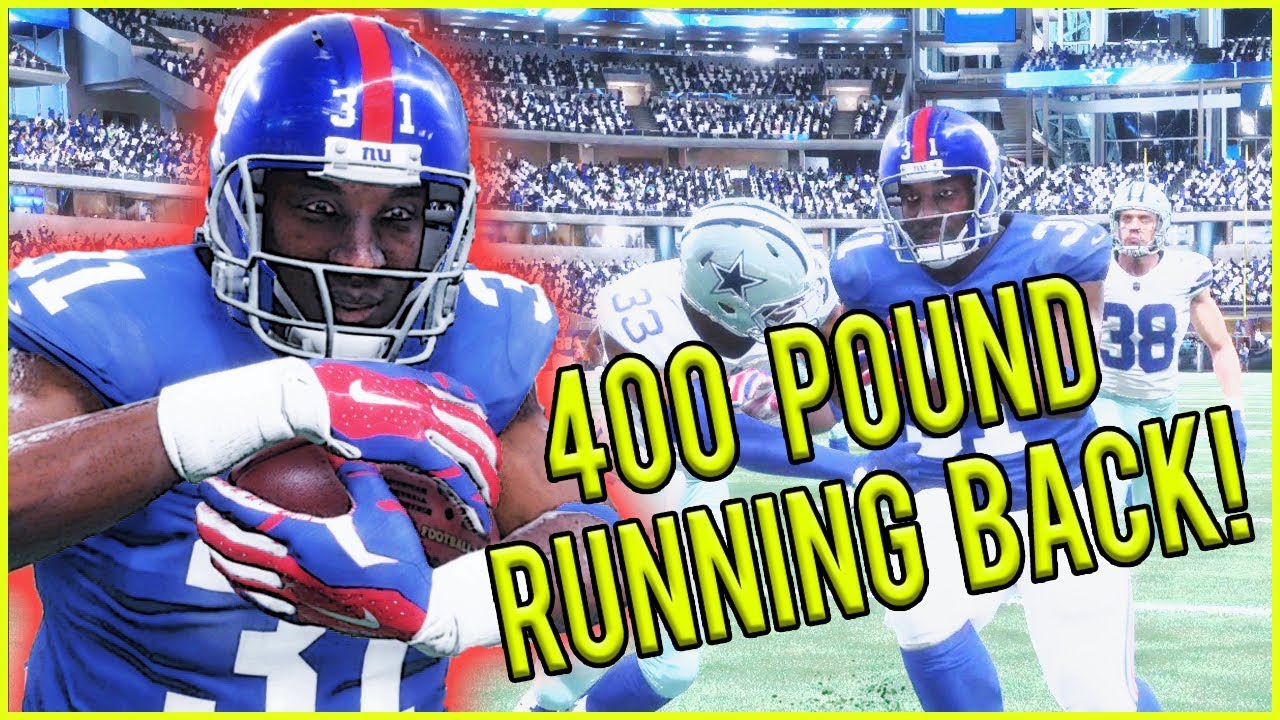 400 POUND RUNNING BACK IS A GLITCH! - Madden 18 Career Mode Ep.1