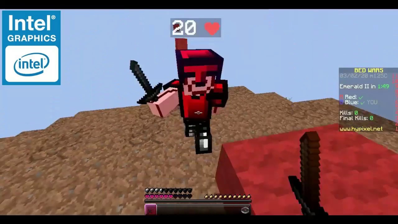 Minecraft : 60 FPS : Intel HD 4000