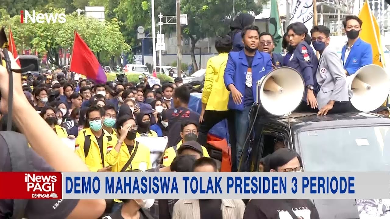 Aksi Unjuk Rasa Mahasiswa Tolak Jokowi 3 Periode Diwarnai Kericuhan  #iNewsPagi 22/04