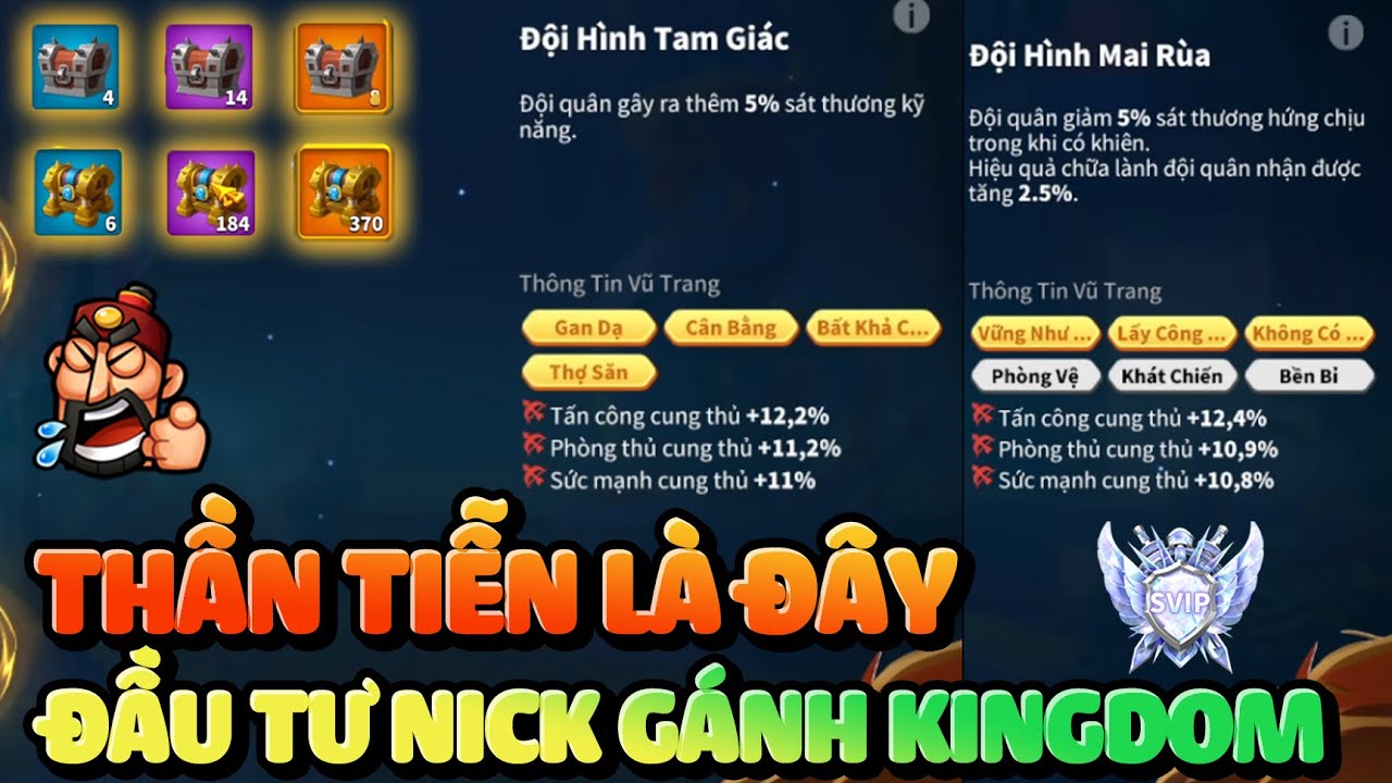 Soi Nick Thần Tiễn Nạp Gánh Cả KD Đến Chiến Thắng KvK - Đạt Cấp SVIP Sau 1.100 Ngày Rise of Kingdoms