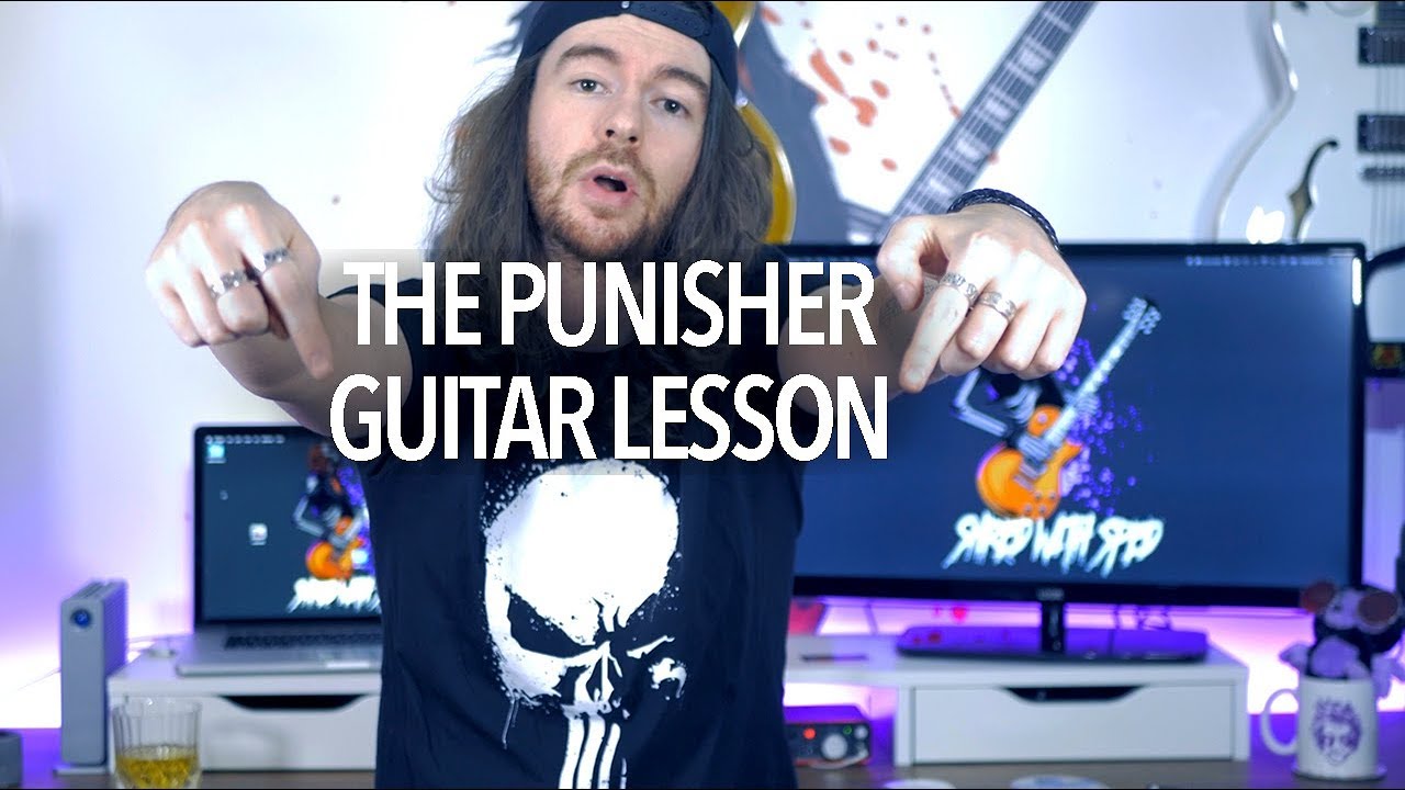 The Punisher - Netflix Main Theme (Guitar Lesson) + TAB