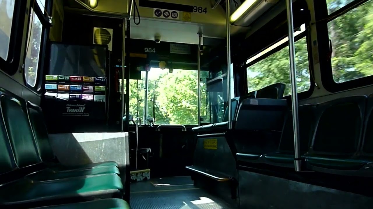 ASMR GILLIG ADVANTAGE TRANSIT BUS #984 RIDE interior engine sounds C@@L!