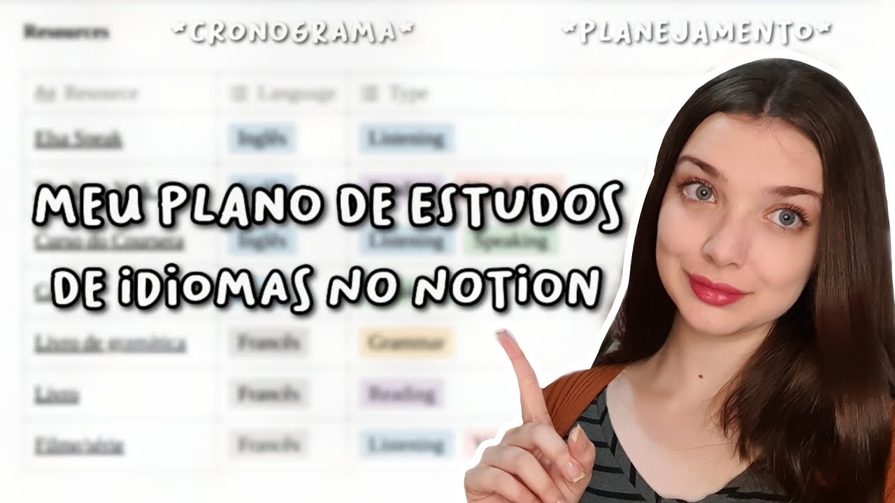 organizando o melhor plano de estudos de idiomas - no notion