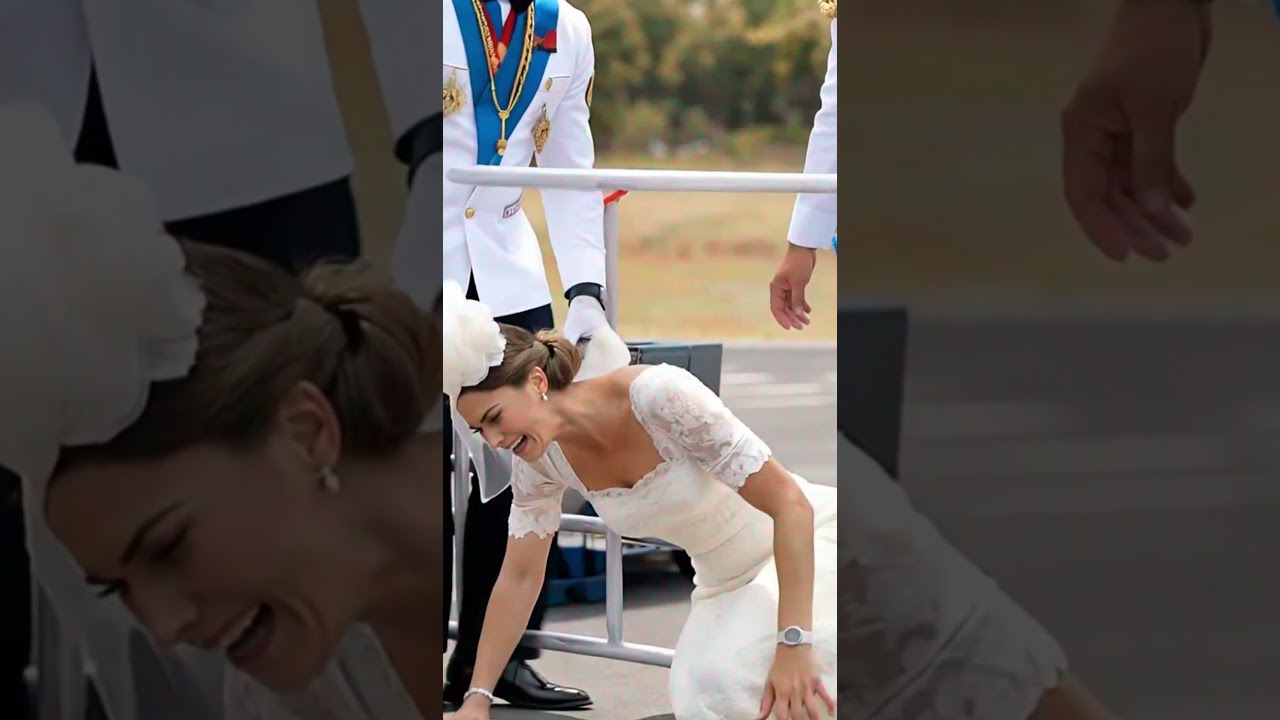 Kate Nearly Falls 😱👑 — Shocking Moment Caught 