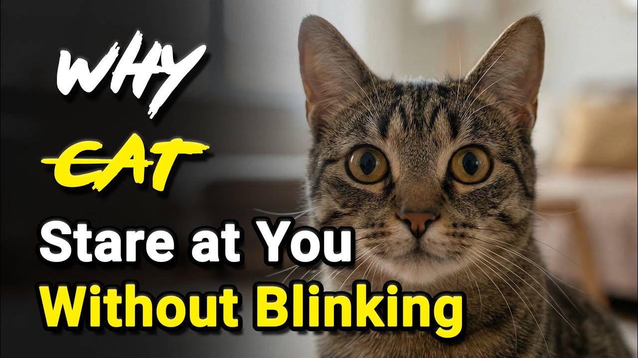 Why Cats Stare at You Without Blinking 🐱👀