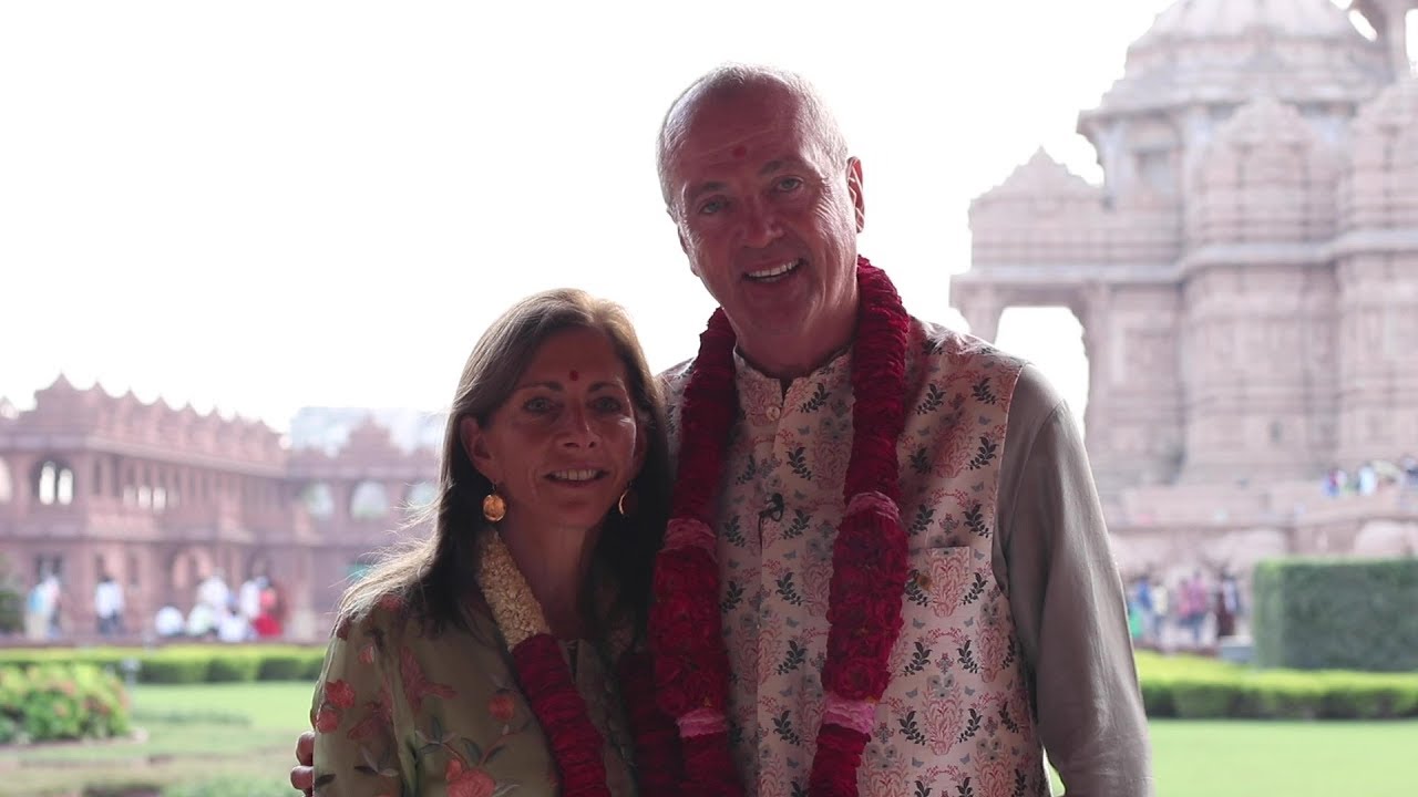 New Jersey Governor Phil Murphy Visits Swaminarayan Akshardham, Delhi, India