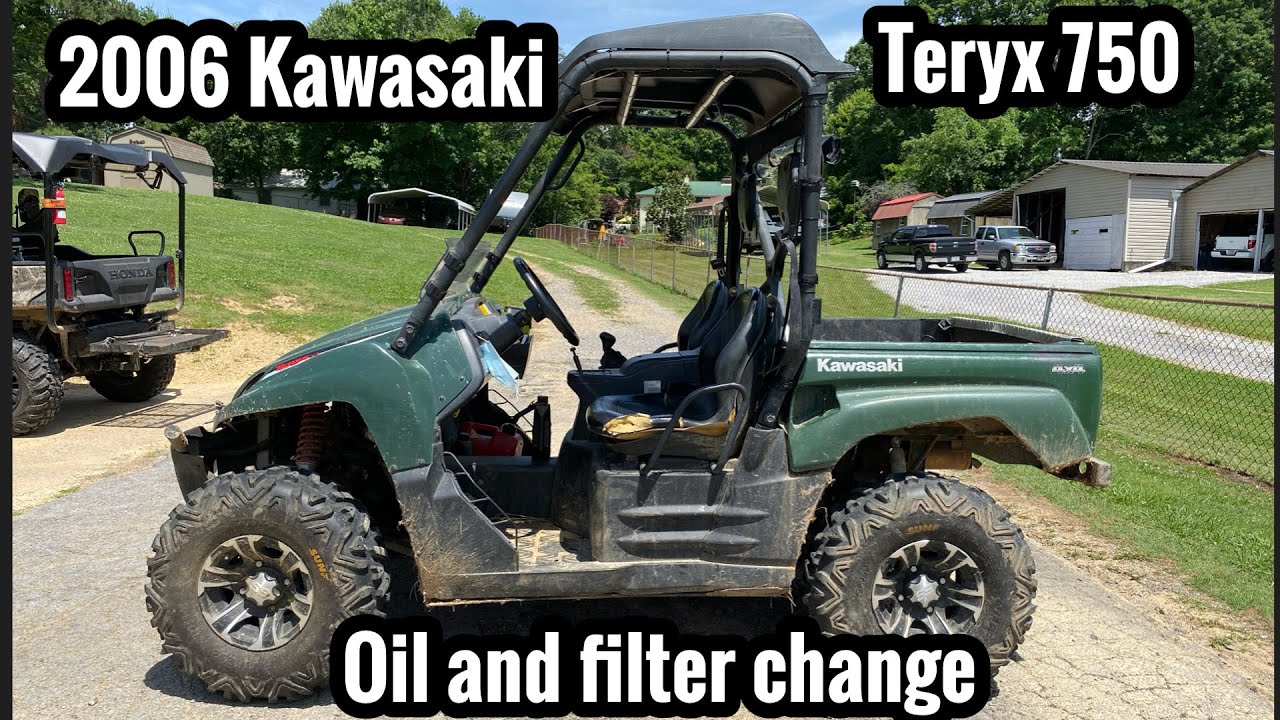 Замена масла Kawasaki Teryx 750