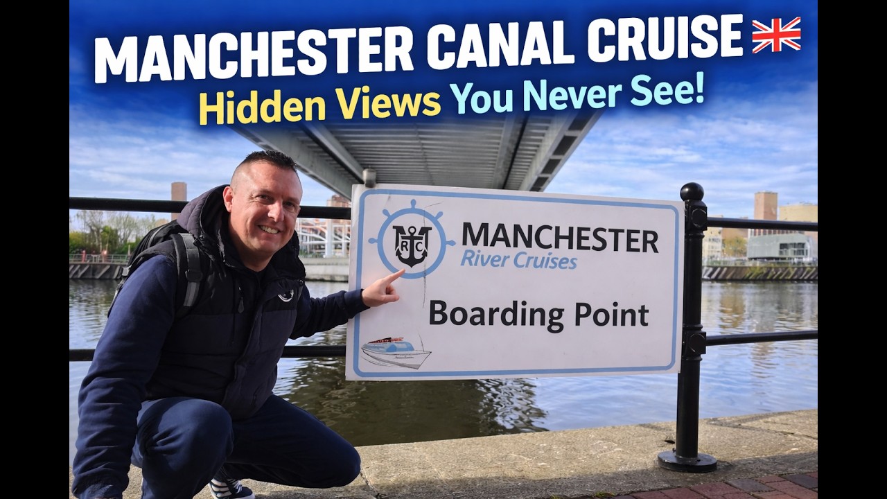 Manchester Canal Cruise 🇬🇧 Hidden Views You Never See ! (Manchester River Cruise)