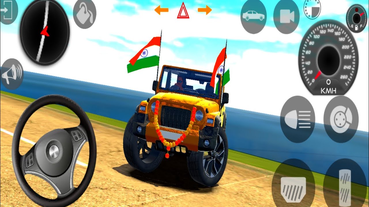 Mondified the Mahindra thaar | yellow colour thaar | village roads | Auto Rift Gaming 