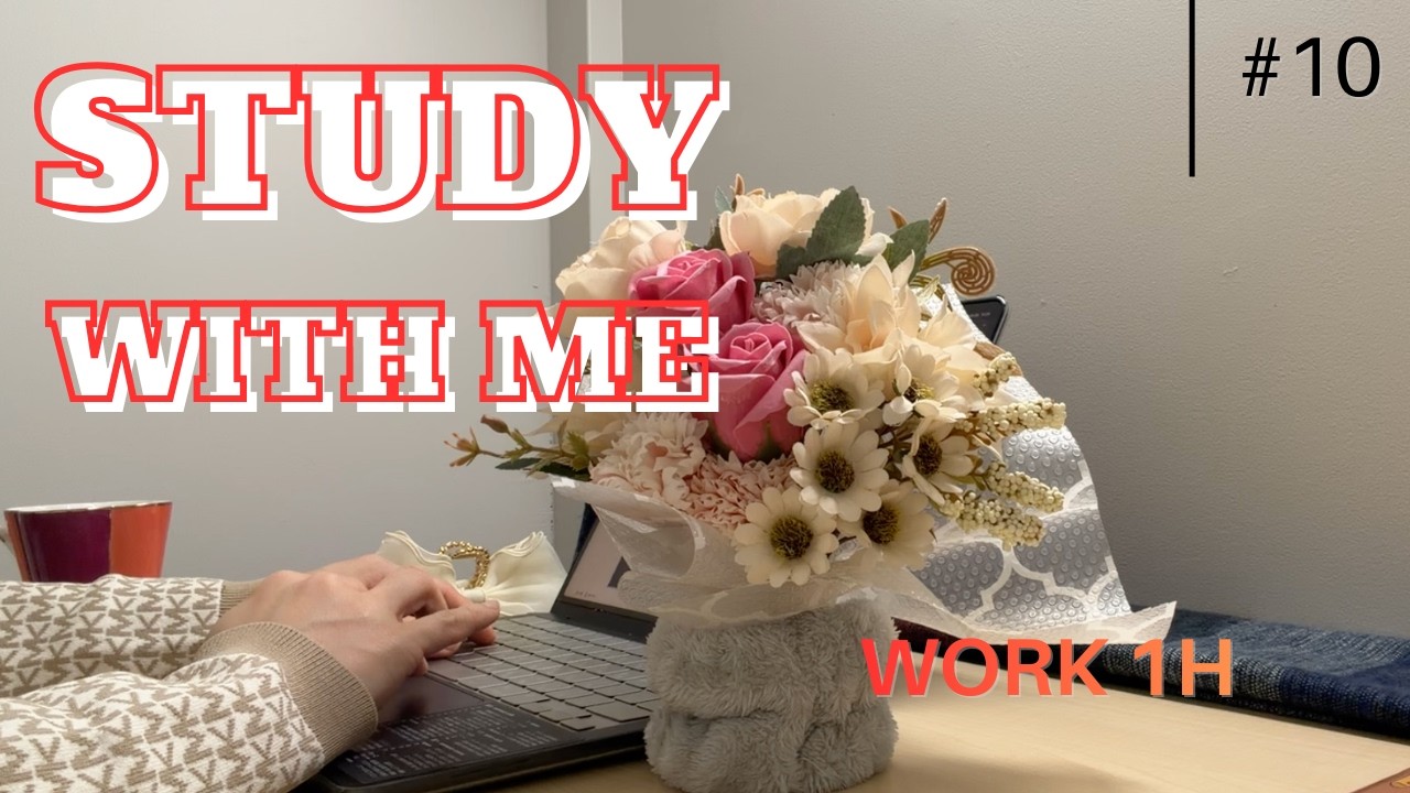1Hour Focus ⏳️WORK&STUDY 📚️ No music Deep Concentration /  Noise / Lofi 👩‍💻【WORK WITH ME #10】