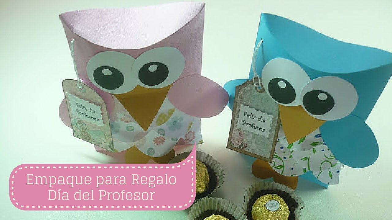 Regalo Día del PROFESOR /Empaque para Regalo DIY ✂ muy fácil