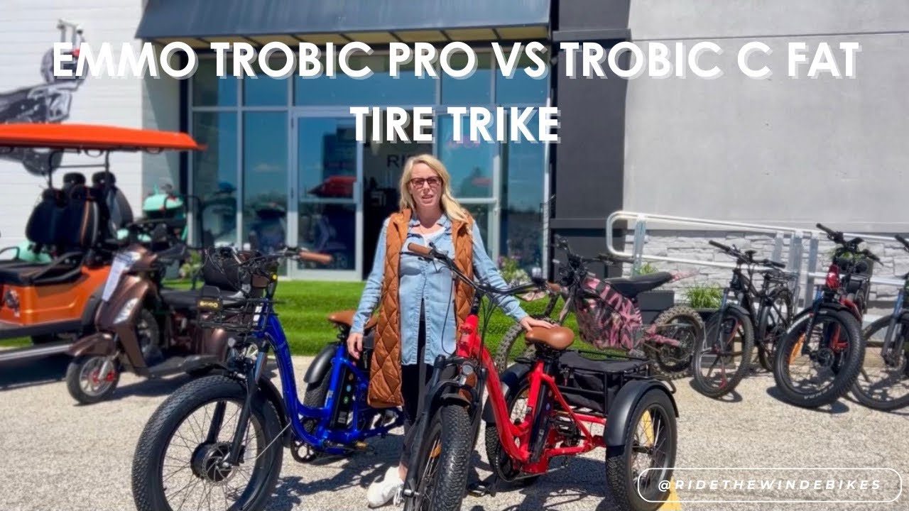 Emmo Trobic Pro VS Trobic C Electric Fat Tire Trike PLUS Review Walkaround!! 🚴🏼