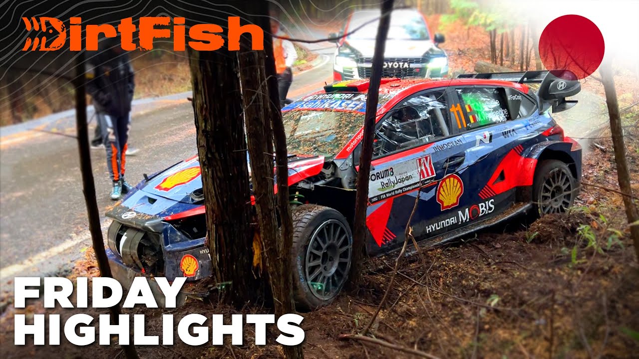 Wrecked Rally Cars | WRC Rally Japan 2023 Friday Highlights