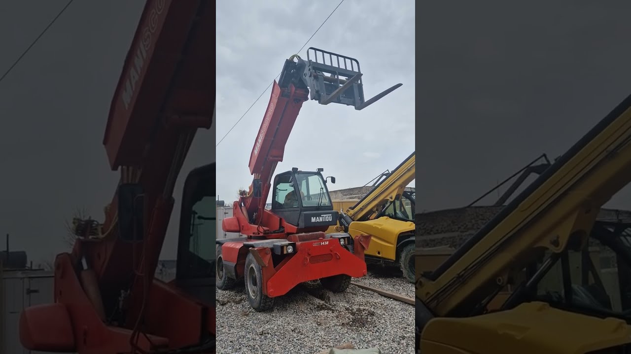 Manitou MRT 1432 телескопический погрузчик Telescopic handler Обзор спецтехники WWW.ARENDODATEL.KZ