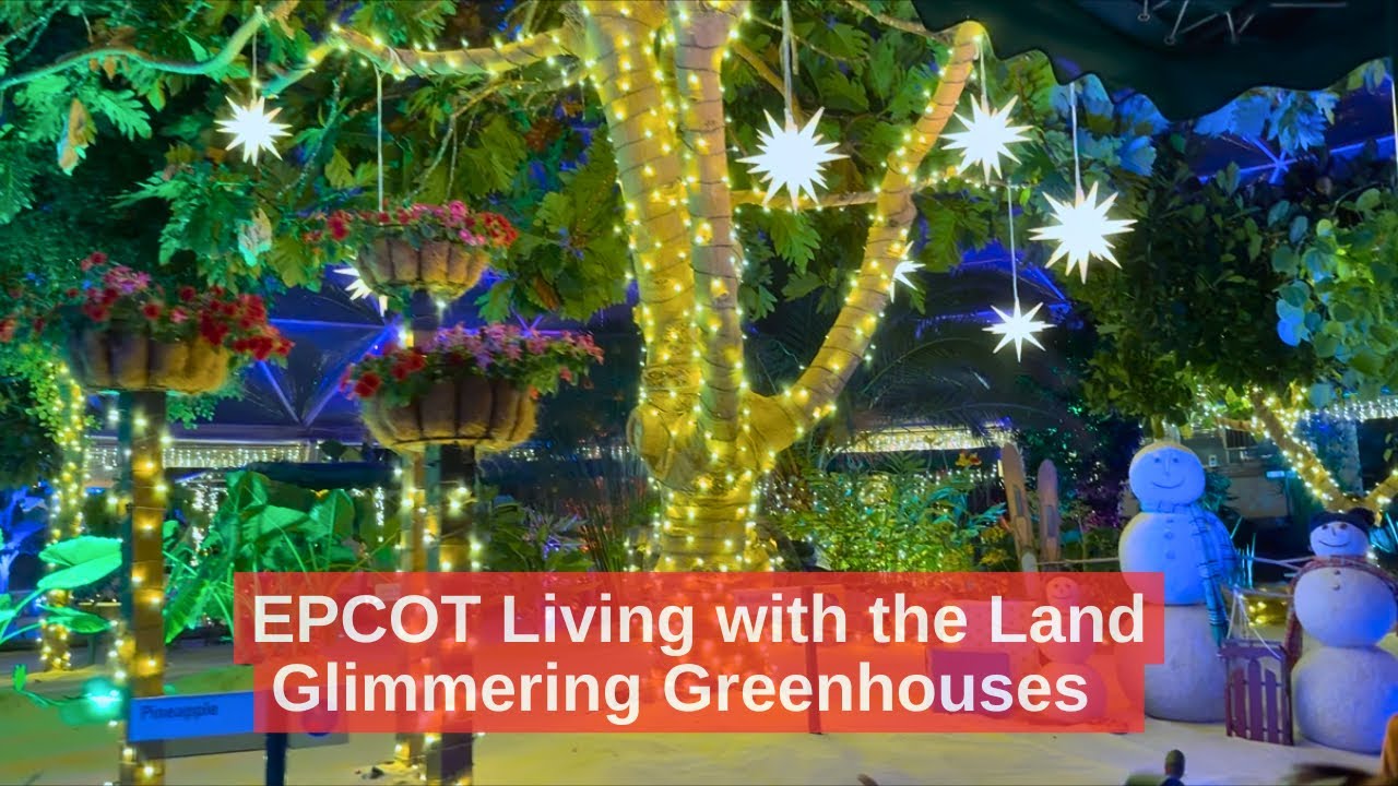 Is this Disney World's BEST Holiday Ride? Living with the Land Glimmering Greenhouses at EPCOT.