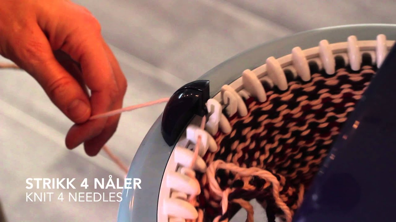 Hvordan strikke sokker (tovet) / How to knit socks (felted) - Prym Maxi knitting mill