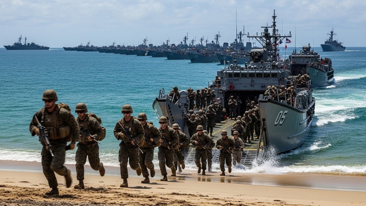 China on High Alert! U.S. Marines Launch Massive Operation in Philippine Sea