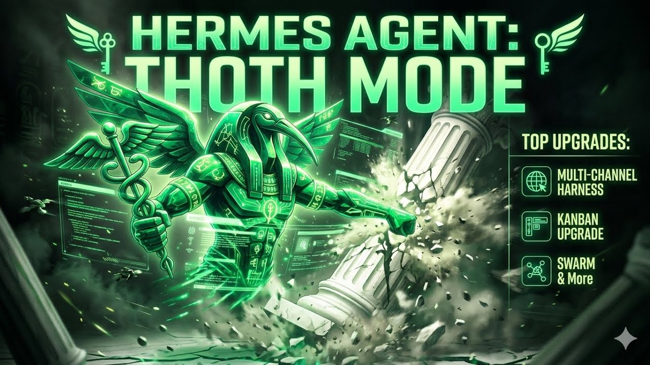 Hermes Agent MAJOR Update ! SWARM Kanban + Browser Harness Multi-Channel REPLAY + I/O Chat History 