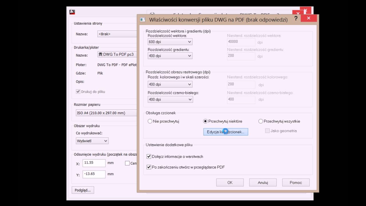 Tips & Tricks AutoCAD 2013 - Właściwości plotera, drukarki w AutoCAD - ASPERO.PL