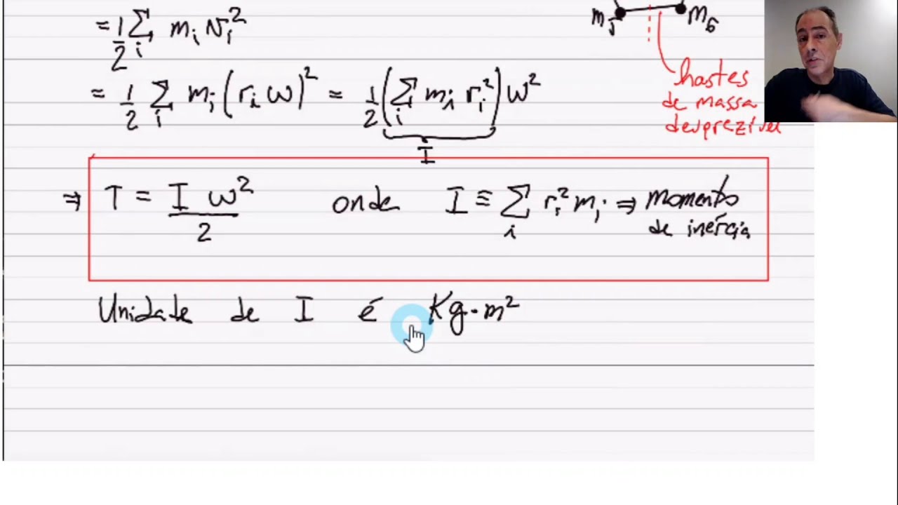 Física 2: Aula 2 - Momento de Inércia, Energia Cinética de Rotação e Teorema dos Eixos Paralelos