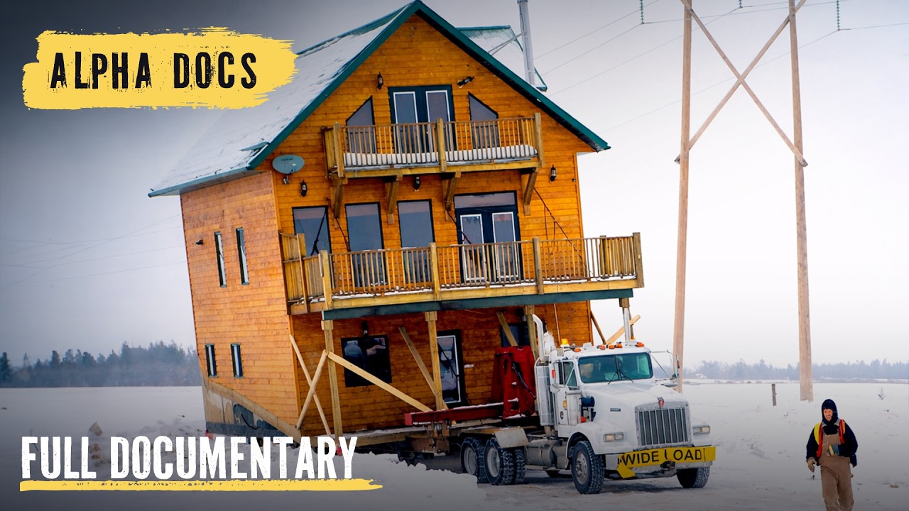A House is Being Moved Across a Frozen Lake! | Massive Moves | Episode 1 | Full Documentary