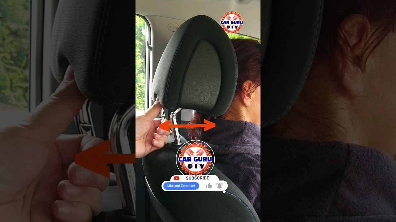 Did You Know You Can Adjust the Lean of Your Car's Headrest? #CarGuruDIY
