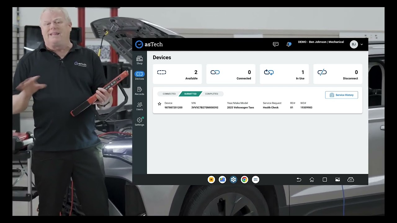 How to Request an asTech Remote Service Using Launch Devices