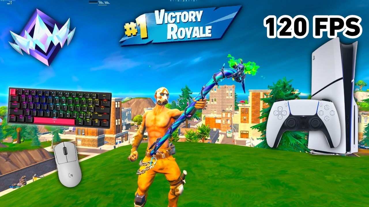 Fortnite Unreal Ranked Reload On PS5 Slim | Keyboard & Mouse Gameplay | 120 FPS | 4K