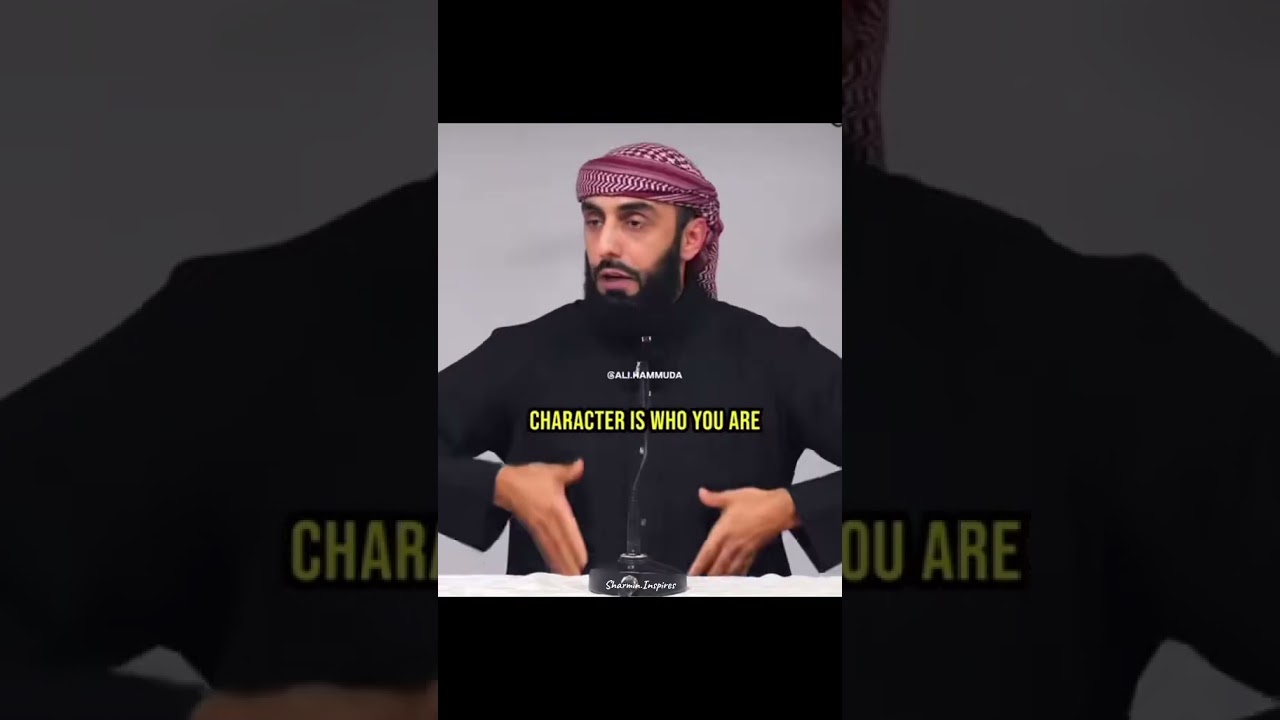 True character is who you are without thinking. #alihammuda #ahlaq #adab #charactermatters #islam