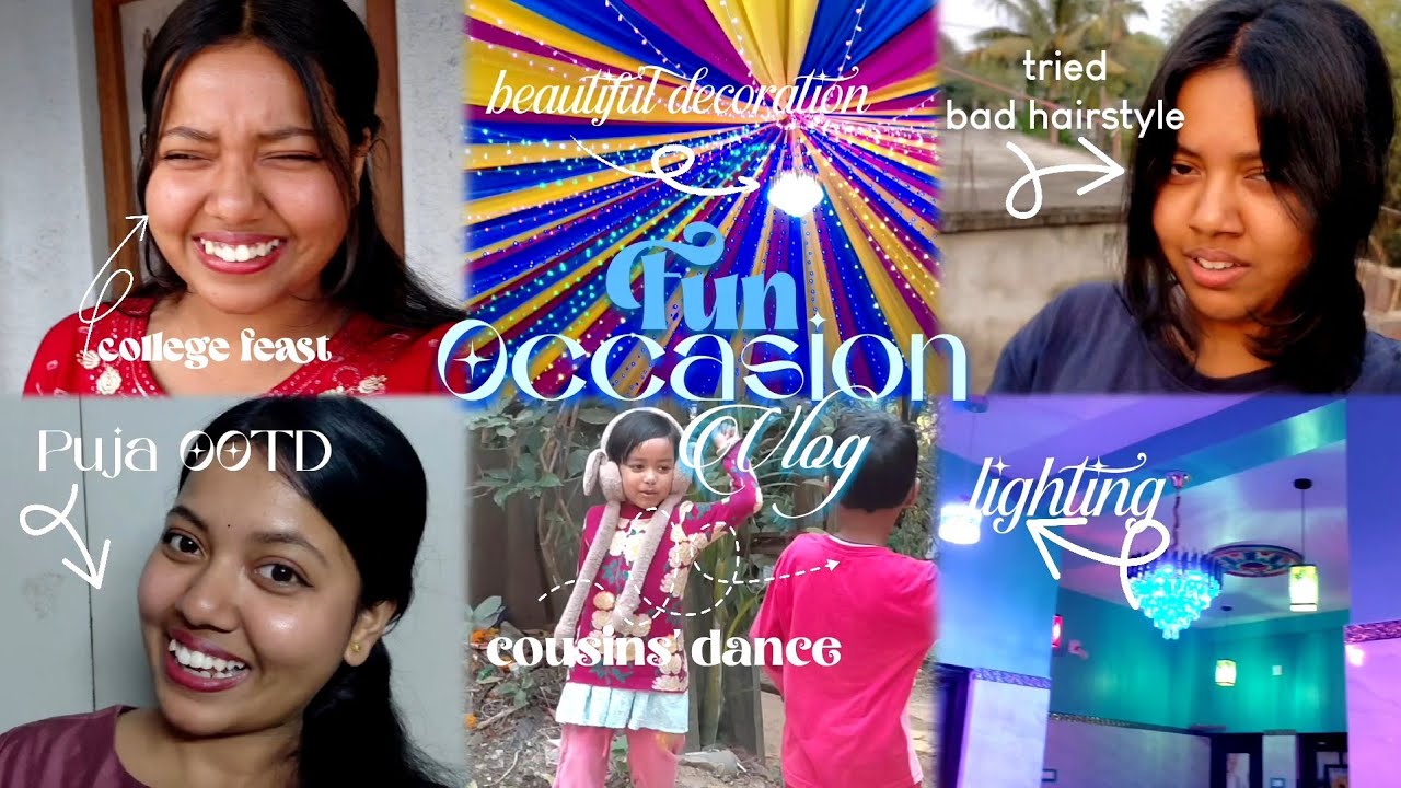 Fun College feast with Trio 🤭 + cousins danced 💃 for my video 🤪🎀