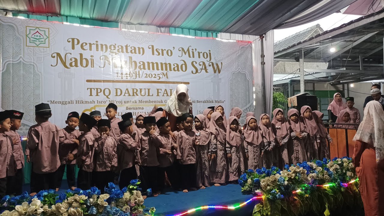 Kreasi Santri TPQ Darul Falah di Acara Isro Mi'roj 1446H #tpqdarulfalah #isramiraj