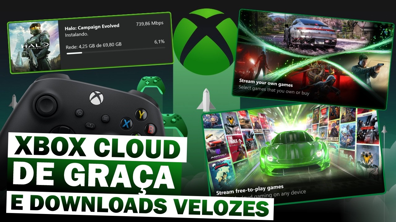 Atualiza&ccedil;&atilde;o do XBOX com Nuvem GR&Aacute;TIS e Maior VELOCIDADE de Download!