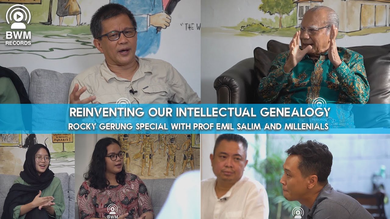 Reinventing Our Intellectual Genealogy - Rocky Gerung Special with Prof Emil Salim and Millenials