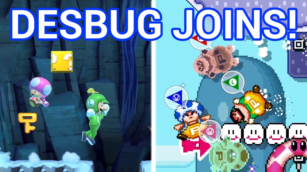 DESBUG HAS JOINED the Flobbies — Mario Maker 2 Multiplayer Versus w/ RedFalcon & raysfire